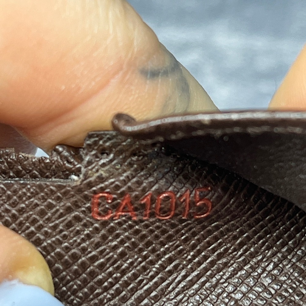 Louis Vuitton Damier Ebene Wallet Coin Purse Bifold Small EUC CODE: CA 1015 - Picture 10 of 10